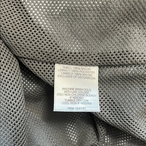 Mens Koppen Mesh Lined Full Zip Hooded Blue Rain Jacket Nylon Large - Picture 9 of 14